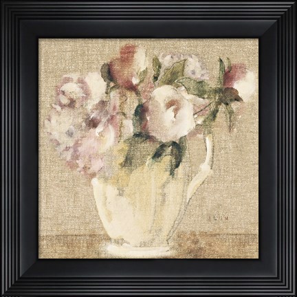 Framed Cottage Bouquet III no Border Print