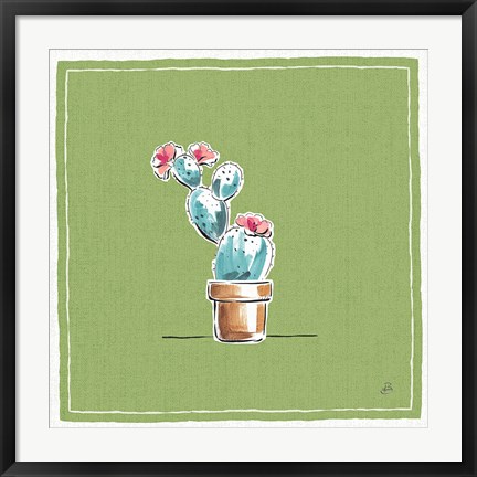 Framed Desert Bloom IX Print