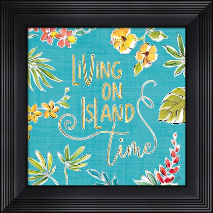 Framed Tropical Oasis VI Print