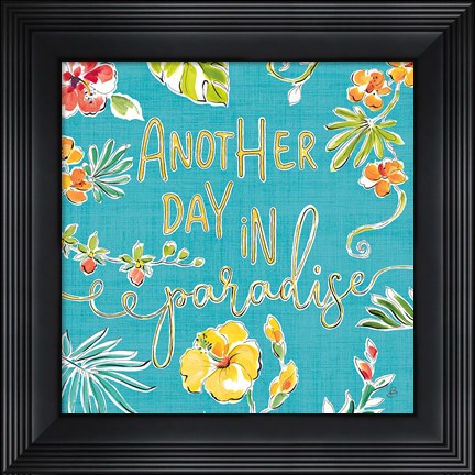 Framed Tropical Oasis VII Print