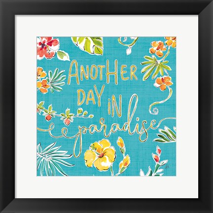 Framed Tropical Oasis VII Print