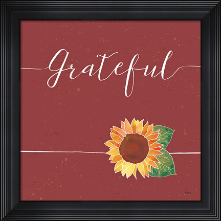 Framed Underlined Fall VIII Color Print