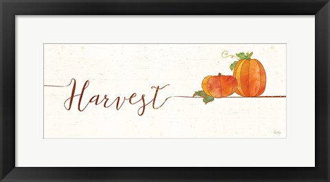 Framed Underlined Fall I Print