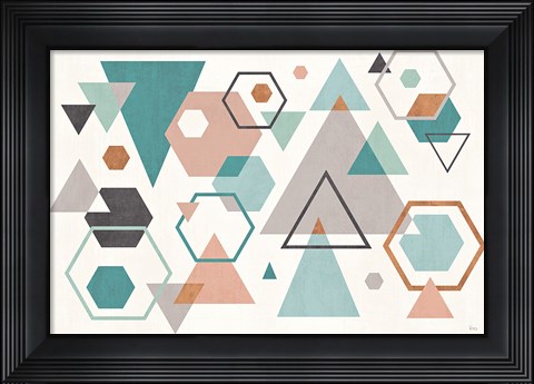 Framed Abstract Geo I Print