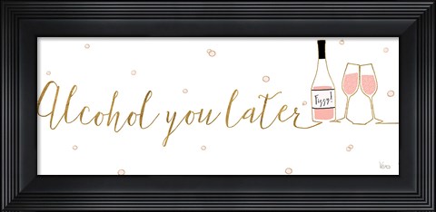 Framed Underlined Bubbly IV Print
