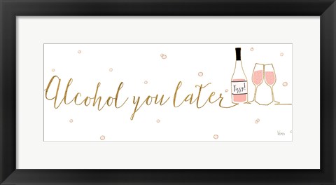 Framed Underlined Bubbly IV Print