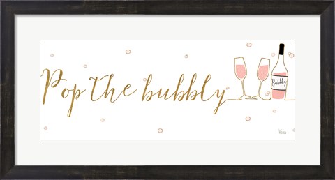Framed Underlined Bubbly III Print