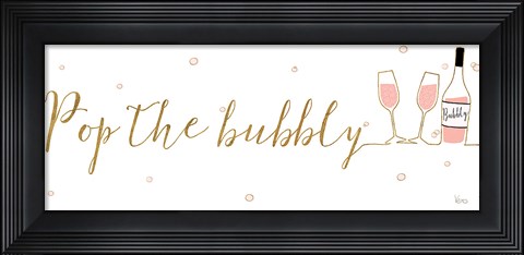 Framed Underlined Bubbly III Print