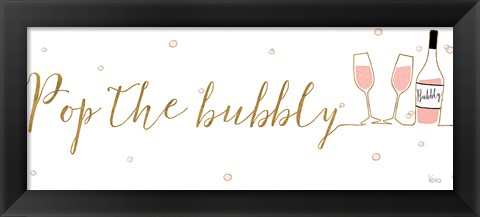 Framed Underlined Bubbly III Print