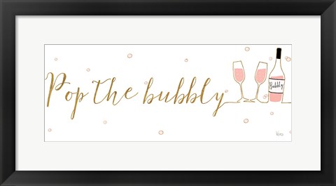 Framed Underlined Bubbly III Print