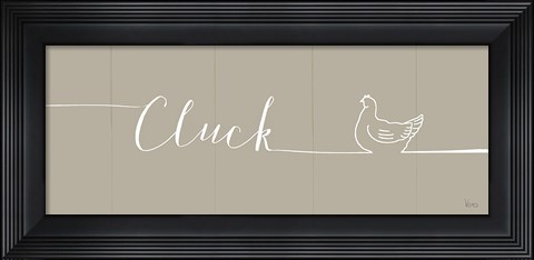 Framed Underlined Farm IV Greige Print