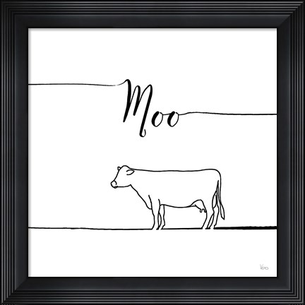 Framed Underlined Farm VII Print