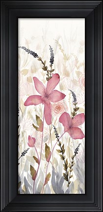 Framed Watercolor Garden II Light Print