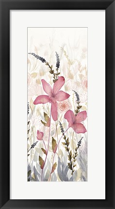 Framed Watercolor Garden II Light Print