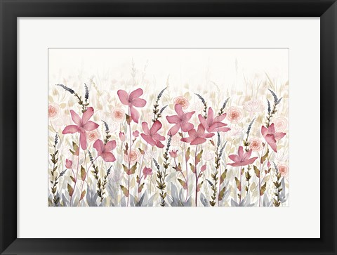 Framed Watercolor Garden Light Print