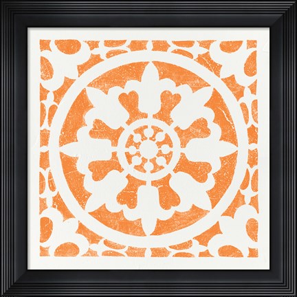 Framed Hacienda Tile II Print