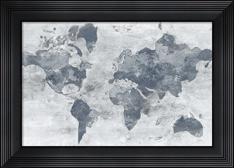 Framed Golden World Neutral Print