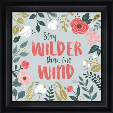 Framed Wildflower Daydreams I Print