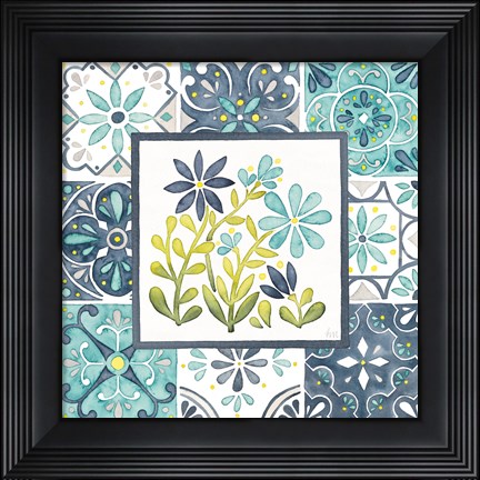 Framed Garden Getaway Patchwork II Print