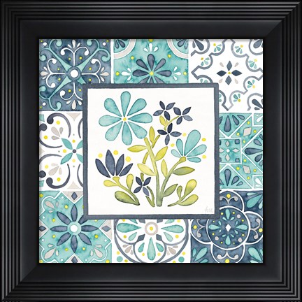 Framed Garden Getaway Patchwork I Print
