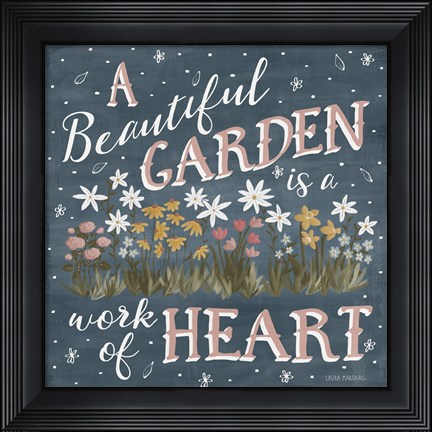 Framed Blooming Garden IV Print