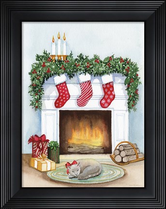 Framed Night Before Christmas V Print