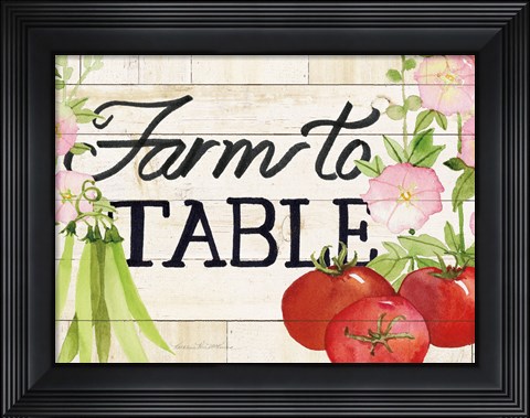 Framed Life on the Farm Sign III Print