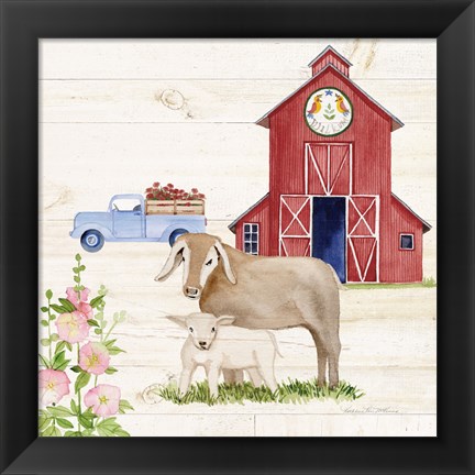 Framed Life on the Farm IV Print