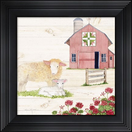 Framed Life on the Farm II Print