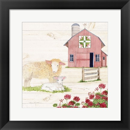 Framed Life on the Farm II Print