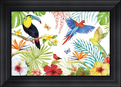 Framed Treasures of the Tropics III Print