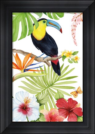 Framed Treasures of the Tropics I Print