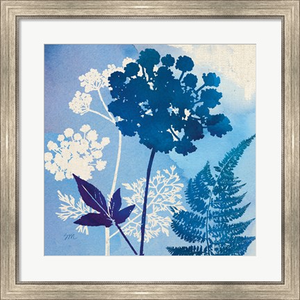 Framed Blue Sky Garden IV Print