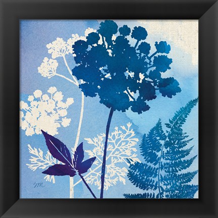 Framed Blue Sky Garden IV Print