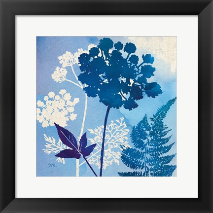 Framed Blue Sky Garden IV Print