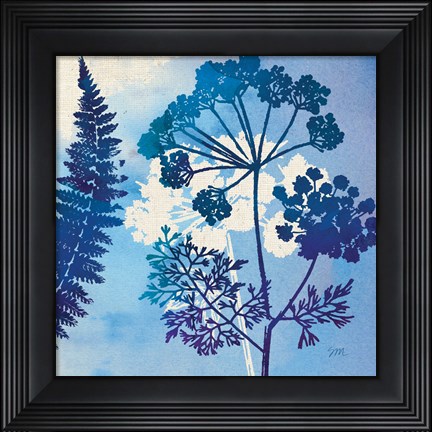 Framed Blue Sky Garden II Print