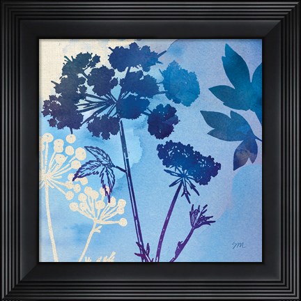 Framed Blue Sky Garden III Print
