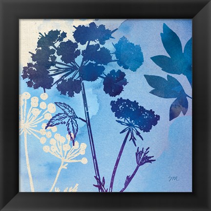 Framed Blue Sky Garden III Print