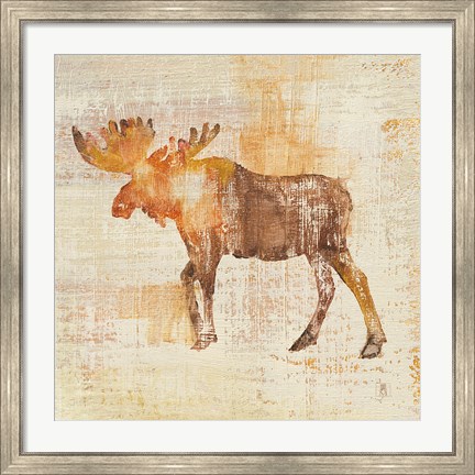 Framed Moose Study Print