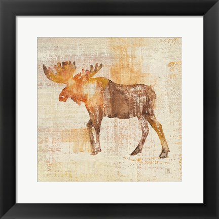 Framed Moose Study Print