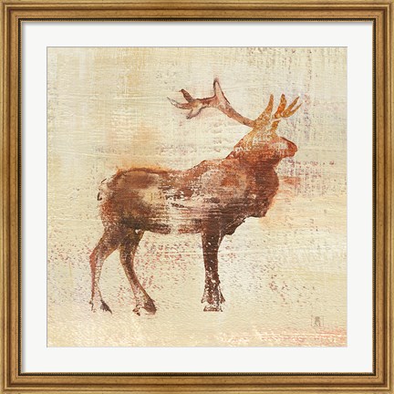 Framed Elk Study v2 Print