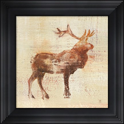 Framed Elk Study v2 Print