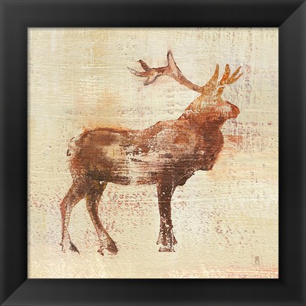 Framed Elk Study v2 Print