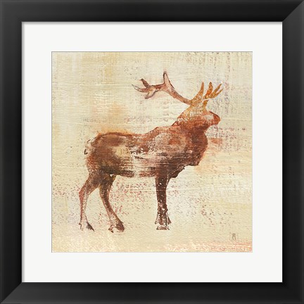 Framed Elk Study v2 Print