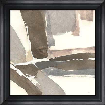 Framed White and Placid II Print