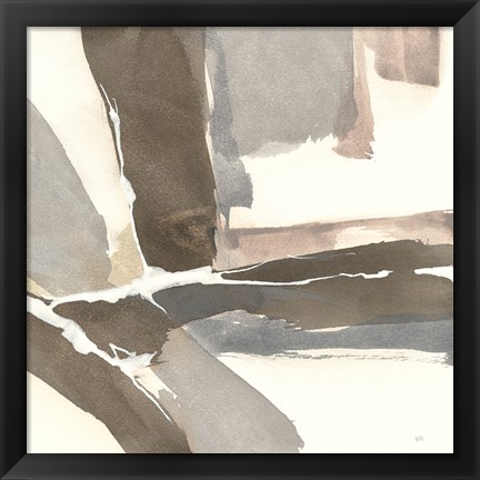 Framed White and Placid II Print