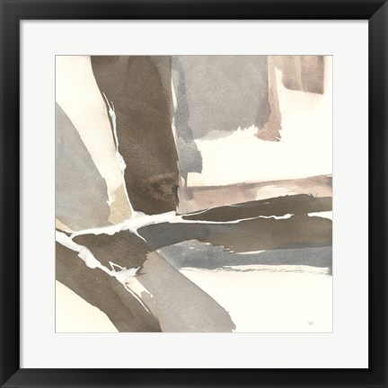 Framed White and Placid II Print