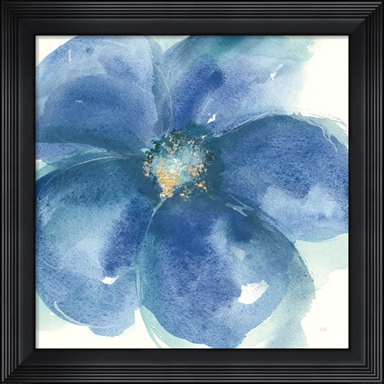 Framed Indigo Mint IV Print