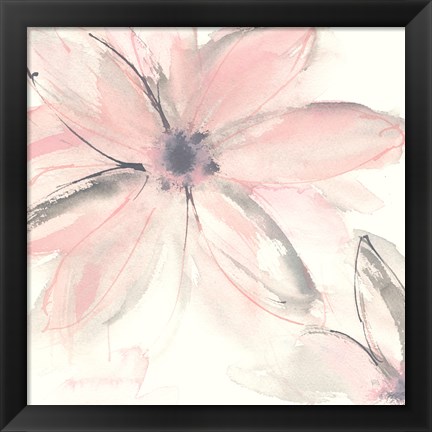 Framed Blush Clematis II Print