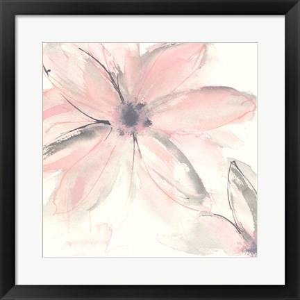 Framed Blush Clematis II Print